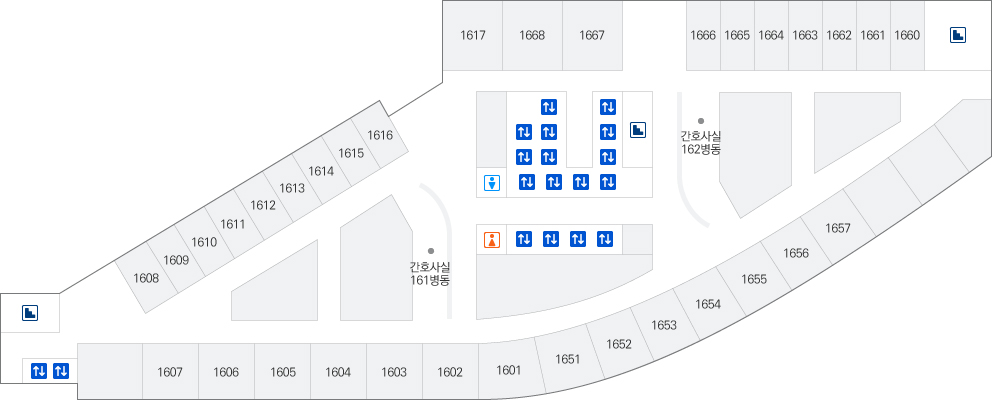 16층 원내 위치도